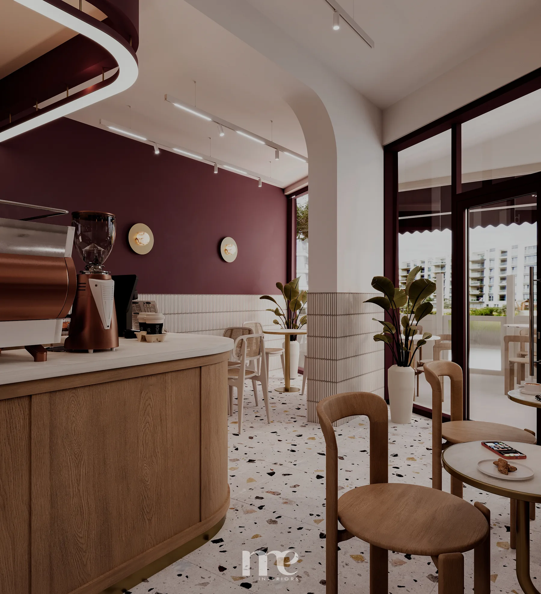 Bohr Coffee iç mekân geneli
